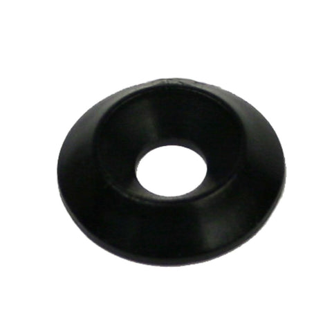 Kartech - Floor Tray Washer C/Sunk - Black Plastic - 6mm