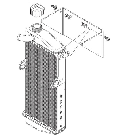 Rotax Max Radiator With Plastic Flap